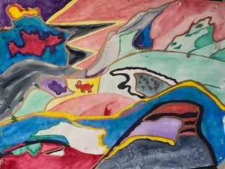 ©"Blown Away," 5' x 4' x 1.2," oil, Clarissa.Vanessa.Kierah Work in Progress