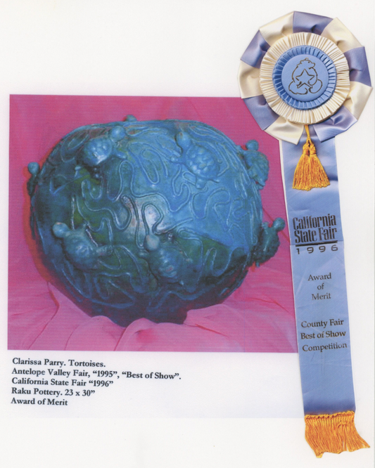 ©"Raku Tortoise Pottery" California State Fair 1996