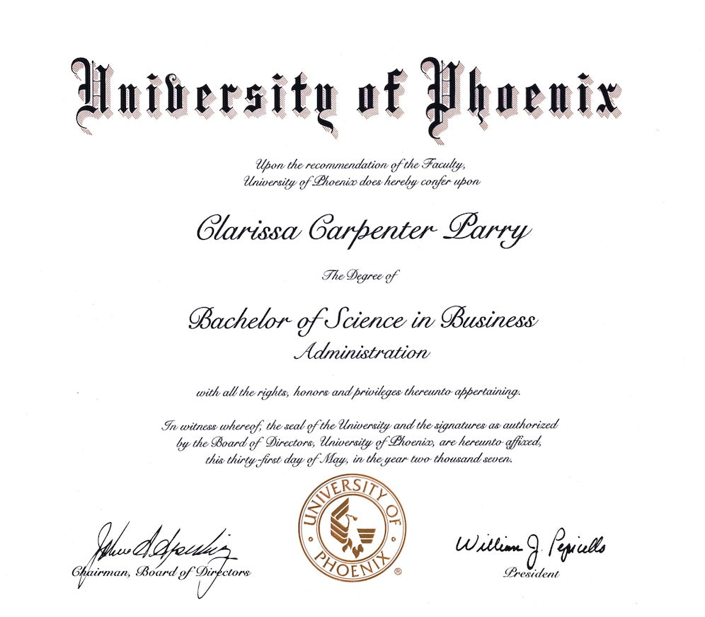 I wanted a Degree in the Arts, however a Business Degree was more stable.