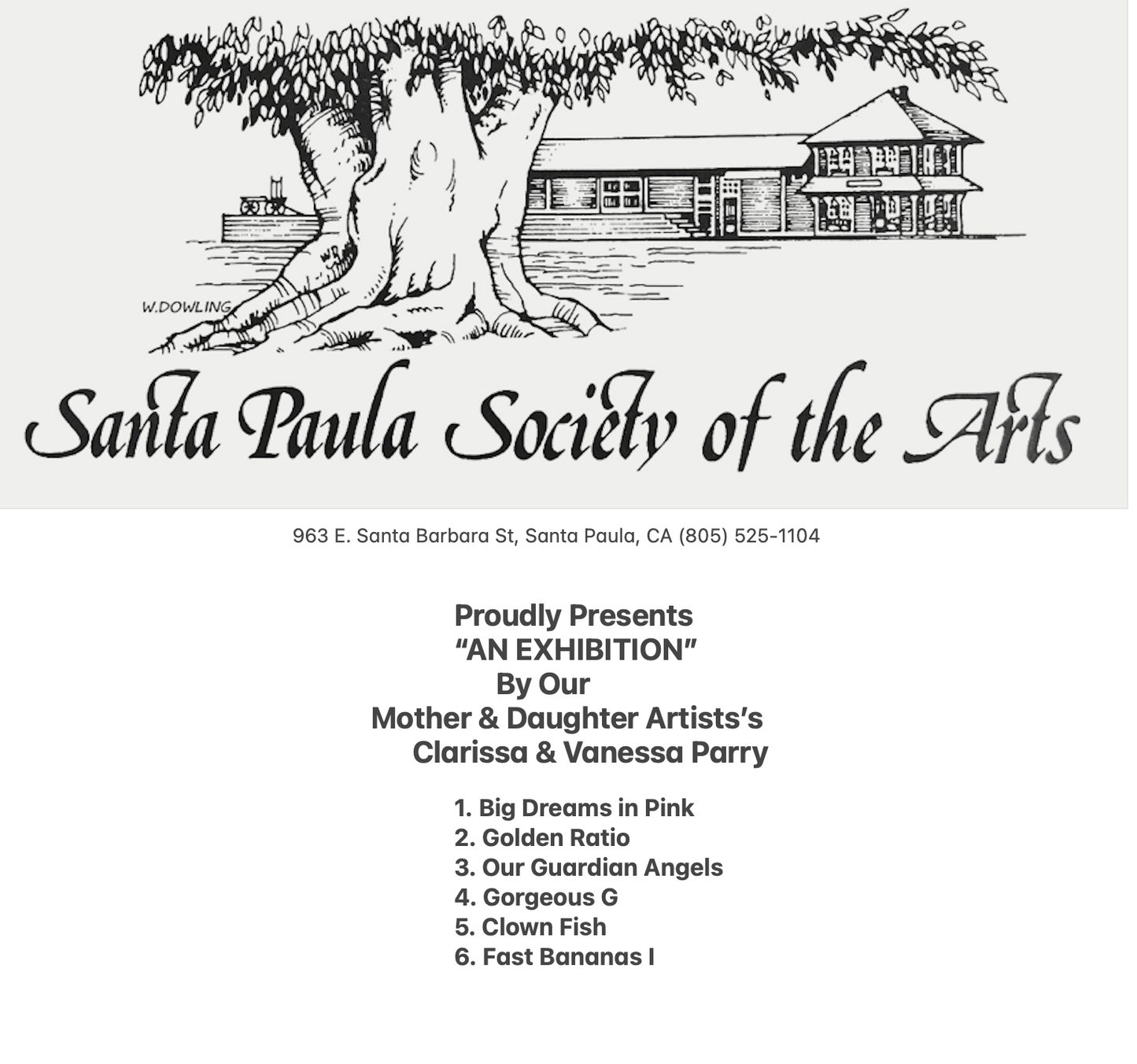 "Santa Paula Society of the Arts"