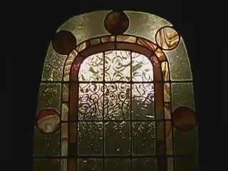 ©"Stained Glass Door," Glass, 2008, Clarissa and Vanessa